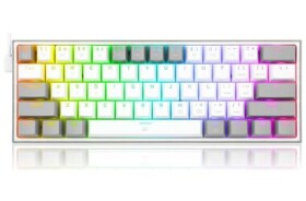 Redragon K617 Fizz Red šedá / Herní klávesnice / mechanická / spínače red / USB / US (K617WG-RGB)