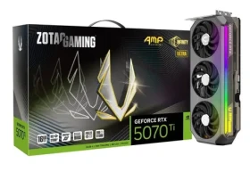 ZOTAC GeForce RTX 5070 Ti AMP Extreme Infinity Ultra 16GB / 2295 - 2572Mhz / 16GB GDDR7 / 256bit / 1x HDMI + 3x DP (ZT-B50710BU-10P)