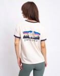 Tričko Patagonia W's Fitz Roy Foothills Ringer Tee Undyed Natural