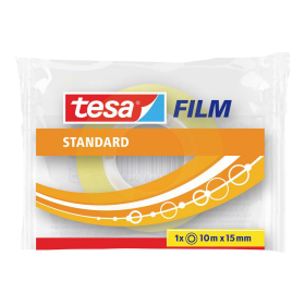 Tesa kancelářská páska standard, 10 m x 15 mm, PP, sáček, transparentní - 50ks