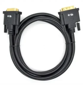 Kabel DVI-D (M) - DVI-D (M) 24+1 černý, pozlacený / Video kabel / 1,8 m / Full HD (AKTBXVD24DVI18B)