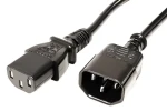Value Prodlužovací napájecí kabel IEC320 C14-C13 černý / Napájecí kabel / 1,8 m (19.99.1515)