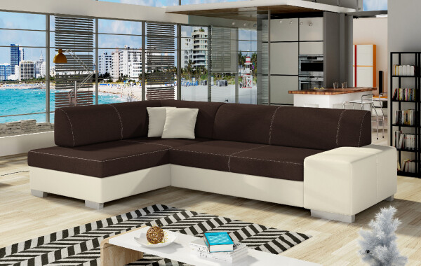 Sedací souprava Fabio Provedení: Levá varianta, látka: Sawana 26/ Soft 33 beige