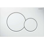 GEBERIT - Duofix Set předstěnové instalace, klozetu Alpha a sedátka, tlačítko Sigma01, alpská bílá SANI11CD3124