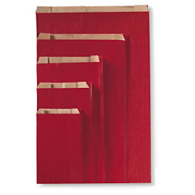 Papírové sáčky, červené, 180 x 60 x 330 mm