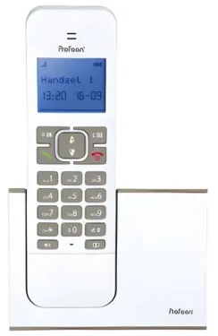 Profoon PDX-8400TE bílá, taupe / Bezdrátový telefon / DECT / handsfree (PDX-8400TE)