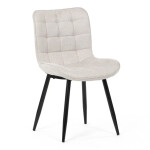 Jídelní židle, béžová, látka, HC-462 BG2