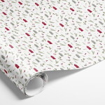Det Gamle Apotek Vánoční balicí papír Winter city White – 5 m, bílá barva, papír