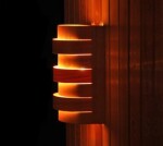 Saunové stínítko Sentiotec - vertikální, cedr, 264x167mm CFSSTC384L