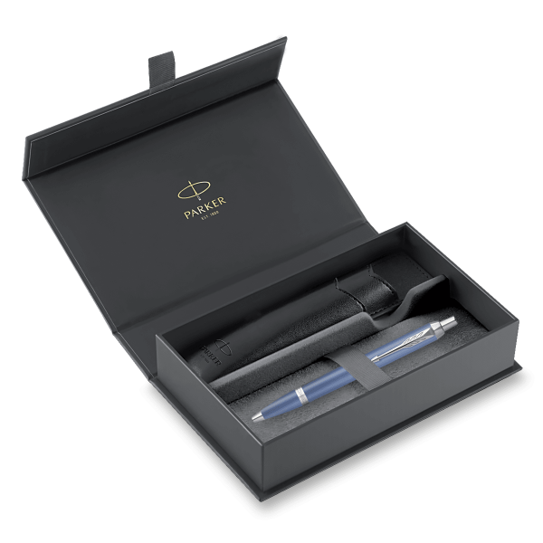 Dárková kazeta Parker IM Writing Rituals Blue CT - sada kuličkové pero a pouzdro