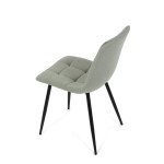 Jídelní židle, zelená, sametová látka, DCL-X7015 GRN2