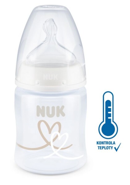 NUK FC Plus láhev s kontrolou teploty s květinami 150ml červená (NU10743891-BR)