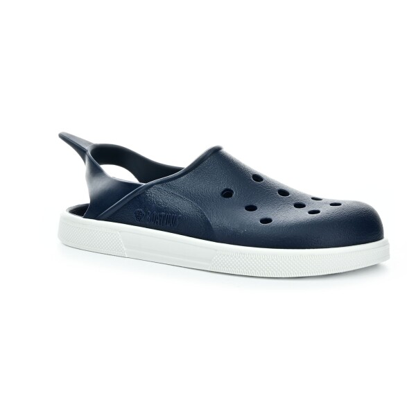 Boatilus Cloggy Navy/White pantofle