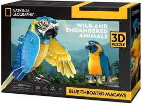 CubicFun 3D puzzle Papoušek ara