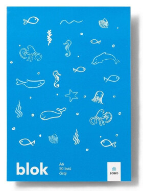 Poznámkový blok SVĚT A6 - čistý 50 listů