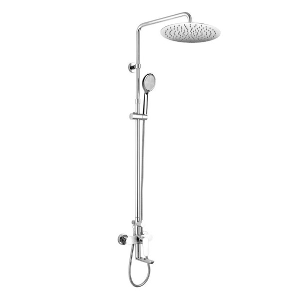 Mereo Viana vanová baterie s talířovou kulatou slim sprchou ø 300 mm, nerez CBE60101SC3