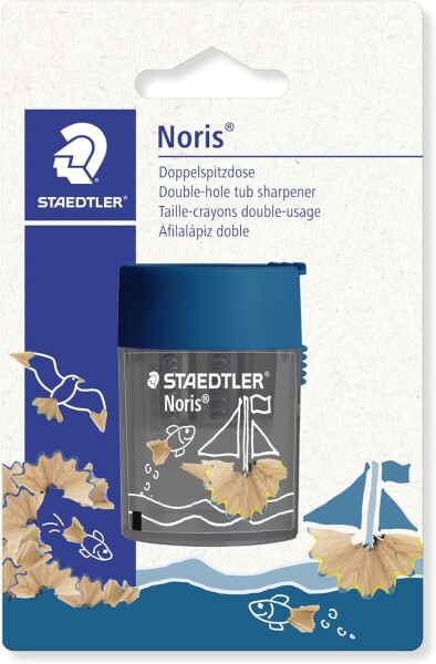 Staedtler Staedtler, 512 003BK, Noris, ořezávátko na 2 tužky se zásobníkem, Lodička, 1 ks