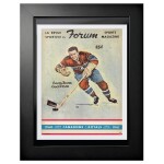 Mustang Obraz v rámu Montreal Canadiens NHL Program Cover Forum Sports Magazine Boom Geoffrion