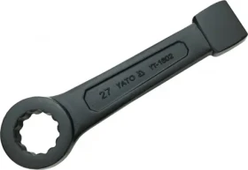 YATO Klíč maticový očkový rázový 27 mm / Klíč maticový očkový rázový / AS-DRIVE / CrV ocel / 185 mm (YT-1602)