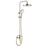 REA - Sprchový set s baterií 150mm BLOOM zlatá/bílá REA-P9529