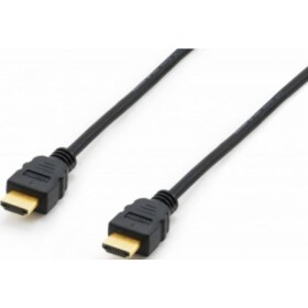 Equip HDMI kabel Zástrčka HDMI-A 1.80 m černá 119350 4K UHD, pozlacené kontakty HDMI kabel