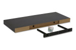 Polička nástěnná 120 cm, MDF, 3D dekor dub sonoma, baleno v ochranné fólii
