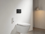 CERANO - Ovládací tlačítko splachování Duo k WC modulu Profi - ABS - černá matná CER-8050BD80361