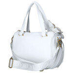 Elegantní dámská koženková kabelka do ruky LB Sia, bílá