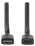 Nedis Ultra High Speed HDMI prodlužovací 1 m černá / Kabel HDMI / 8K 60Hz / 48 Gbps / Ethernet / zlacené konektory (CVGB35090BK10)