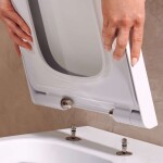 HANSGROHE - EluPura Original Q Závěsné WC se sedátkem SoftClose, Rimless, AquaChannel Flush, HygieneEffect, bílá 62051450