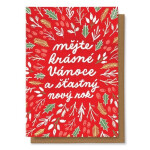 Přání Mějte krásné Vánoce a šťastný nový rok