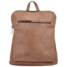 Stylový dámský koženkový kabelko-batoh Doan, starorůžový