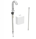 GEBERIT - Piave Elektronický umyvadlový ventil, napájení z generátoru, easy to clean, Bluetooth, kartáčovaná nerez 116.165.SN.1
