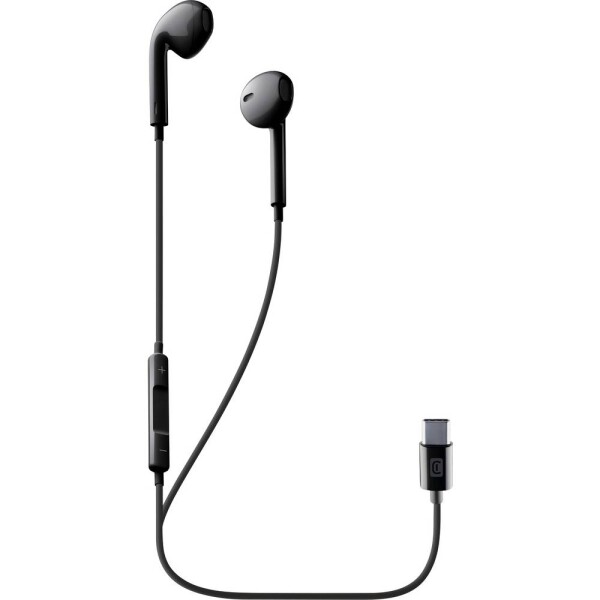 Cellularline In Ear Headset kabelová černá regulace hlasitosti