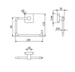 KLUDI - Vela S Držák toaletního papíru, kartáčovaný nikl 25982N5