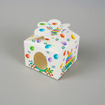 Cake star Velikonoční krabička bílá 10x10x7,5cm