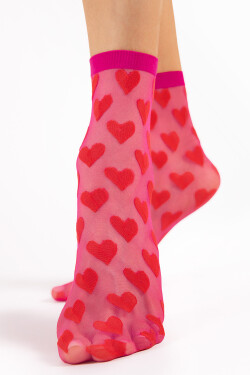 Fiore Beso 20 DEN G1181 kolor:red/magenta uni