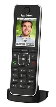 FRITZ!Fon C6 černá / DECT telefon / barevný displej / handsfree / záznamník (20002964)