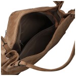 Trendy dámská koženková kabelka na rameno Sheryl, hnědá