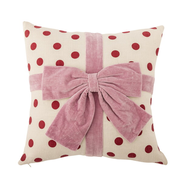 Bloomingville Dekorativní polštář Bowie Rose 45 × 45 cm, růžová barva, textil