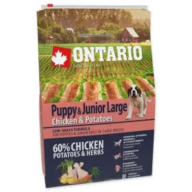 Ontario Puppy Junior Large Chicken Potatoes 2.25kg / Granule pro štěňata (214-10435)