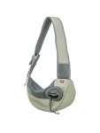 TRIXIE Front Carrier Sling světlezelená/šedá / Přední nosítko a taška / 50 x 25 x 18 cm / max. 5 kg