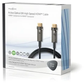 Nedis Ultra High Speed HDMI AOC 20 m černá / Kabel HDMI / 8K 60 Hz / 48 Gbps / Ethernet (CVBG3500BK200)