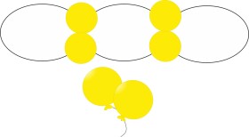 Malý dekorační balónek žlutý Yellow - Belbal Malý dekorační balónek žlutý Yellow - Belbal