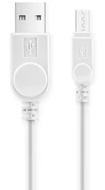 Aligator AR5DAKAWT s prodlouženým microUSB konektorem, bílý