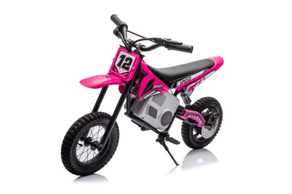 Mamido Dětská elektrická motorka Cross 350W 36V růžová