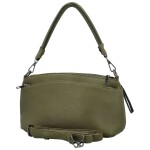 Stylová dámská koženková kabelka na rameno Trixi, tmavě zelená