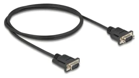 DeLock / Sériový kabel RS-232 / Sub-D9 samec - samec / 1 m (88000)