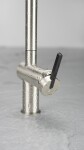 DEANTE - Ocelová kuchyňská baterie Momi, s výsuvnou hubicí BKM_F73N