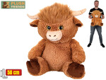 Plyšová kráva náhorní skot Plush Friends sedící 50 cm